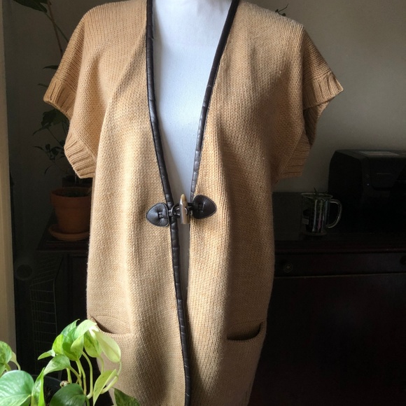 Coldwater Creek Long Knit Cardigan Open Front XS/S - Picture 2 of 7